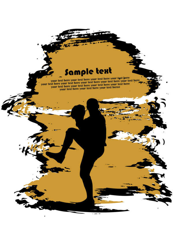 体育项目剪影04——矢量素材