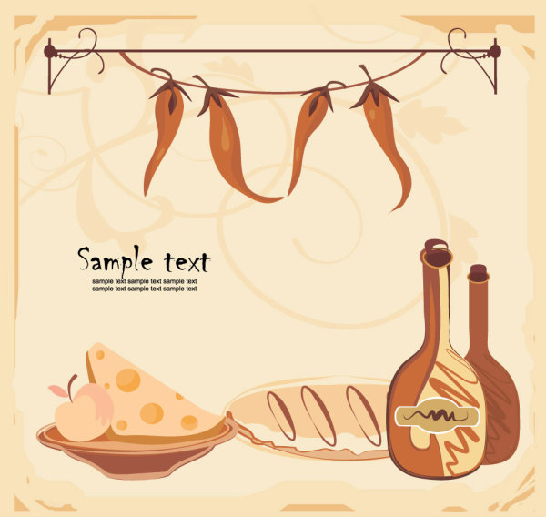 卡通菜单模板03——矢量素材