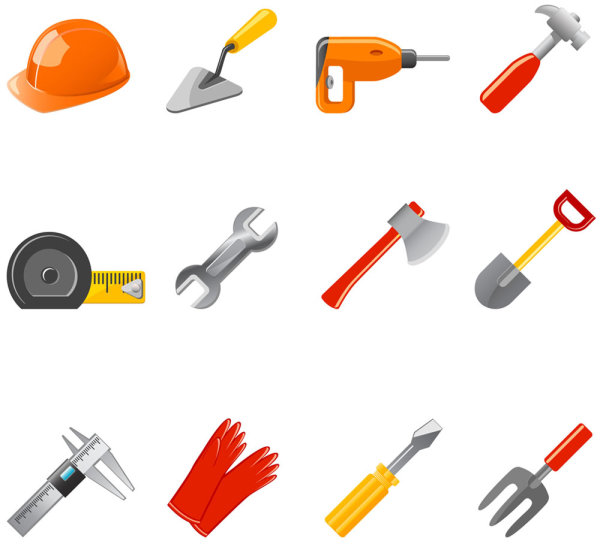 Common tools icons - vector material