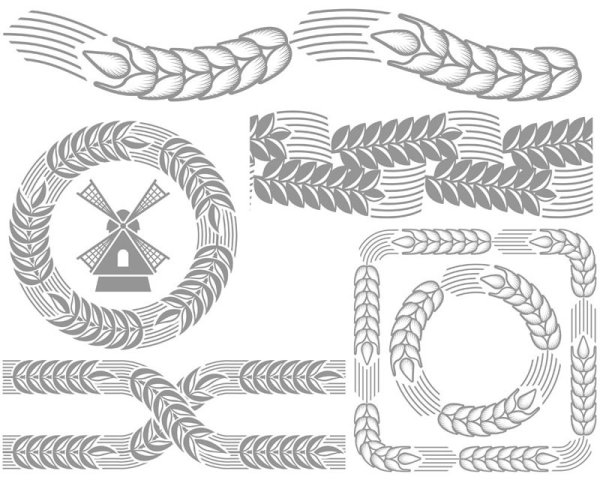 麦穗04&mdash;&mdash;矢量素材