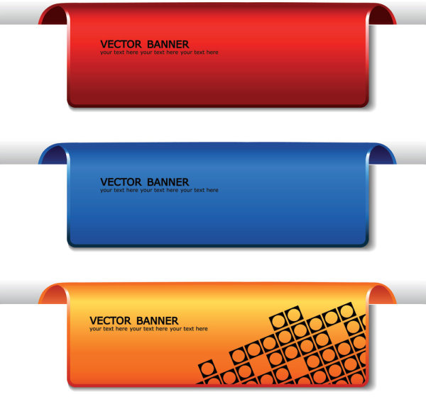 精致横幅01&mdash;&mdash;矢量素材