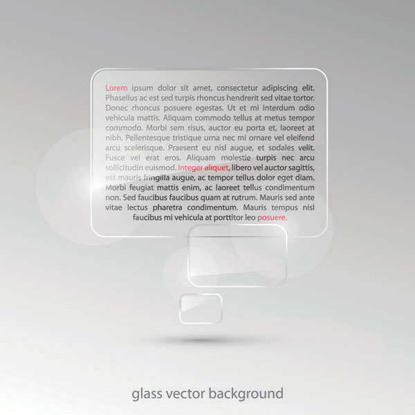 玻璃效果矢量素材