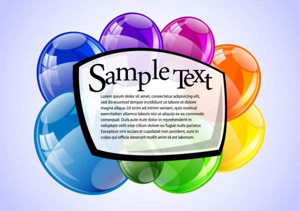 精美气泡03——矢量素材