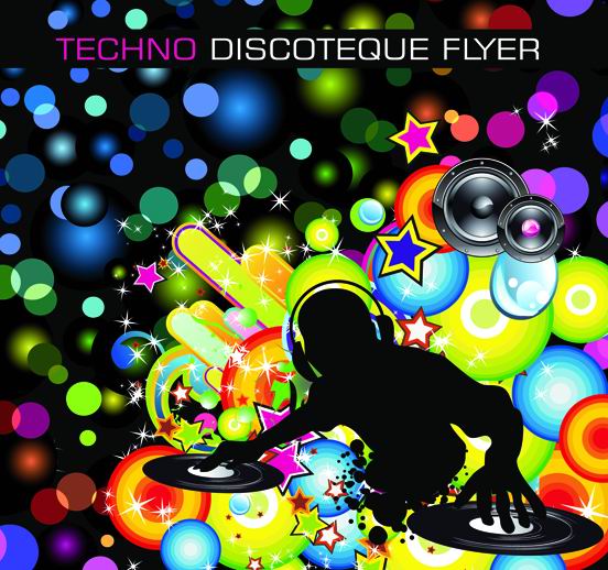 炫酷音乐主题矢量素材-1