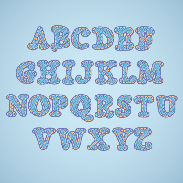 字母设计05——矢量素材