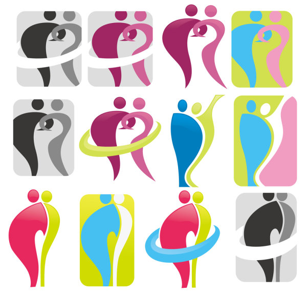 Motion dynamic lines People 05 - vector material