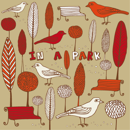 Cartoon illustrator 04 - vector material