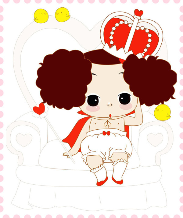 ddung confused doll vector material