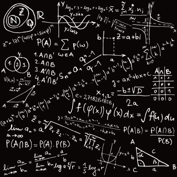 Mathematical formula handwritten version 02 - vector material