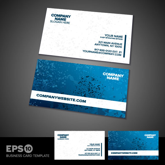 Business card template 01 - vector material