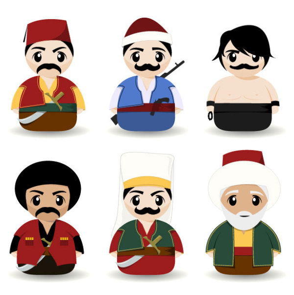 Cartoon illustrator 02 - vector material