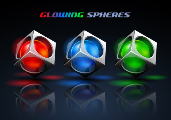 Brilliant halo background 01 - vector material