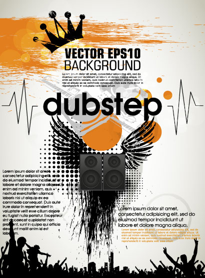 Black Vision Poster 02 - vector material