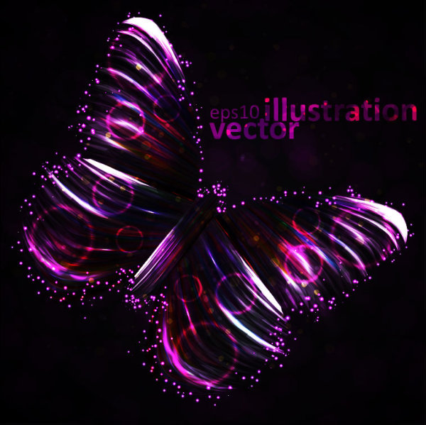Colorful Butterfly 01 - vector material