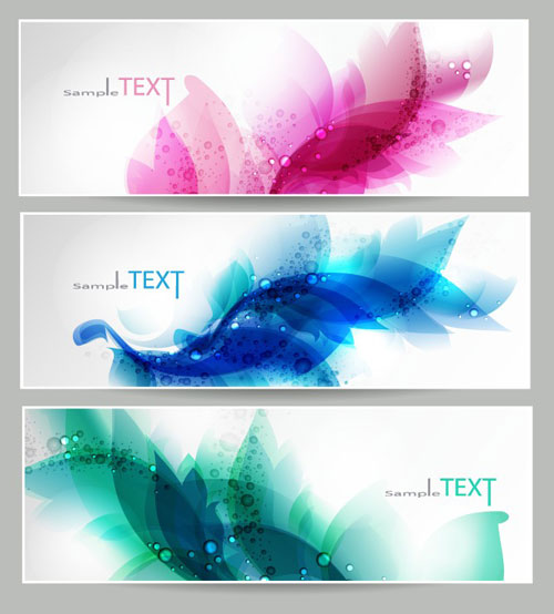 Brilliant dynamic banner 01 - vector material