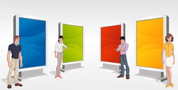 Cartoon characters 03 - vector material