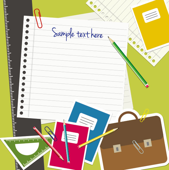 Learning stationery 02 - vector material