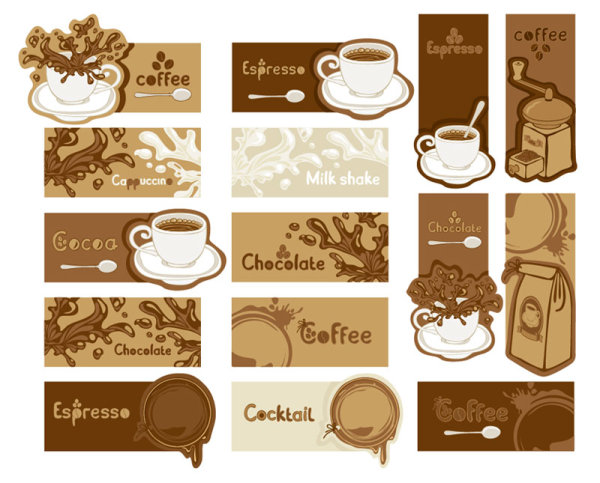 Coffee banner 01 - vector material