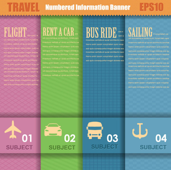 Digital label banner 04 - vector material