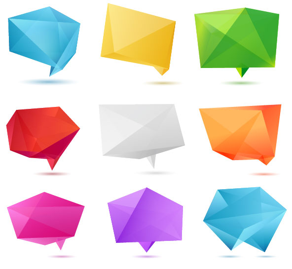 Color Origami 01 - vector material