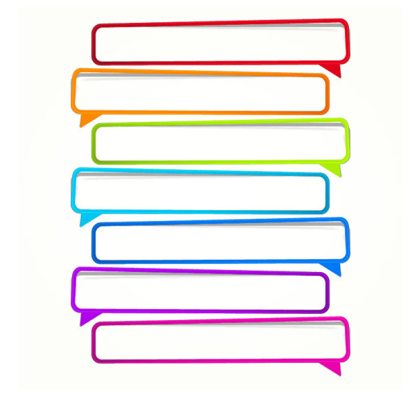 Color paper Dialog 02 - vector material