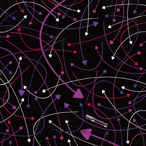 Color trend arrow 15 - vector material