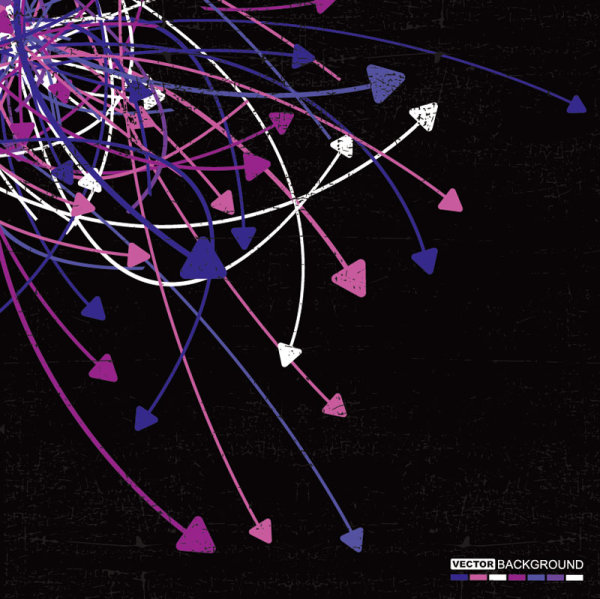 The trend of colored arrows 23 - vector material