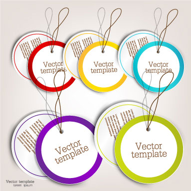 Beautifully label 09 - vector material