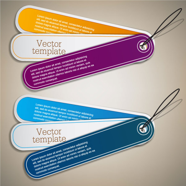 Beautifully tag 25 - vector material