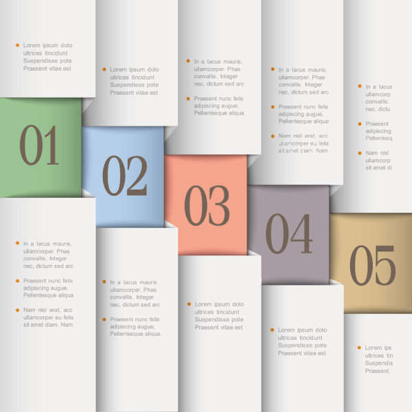 Origami label 02 - vector material