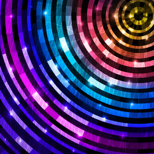Colorful circle background 01 - vector material