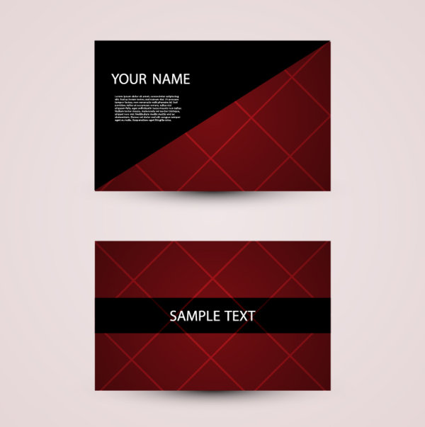 The trend of business cards 04 - vector material
