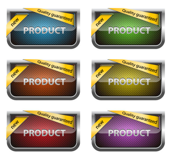 The exquisite discount label icons - vector material