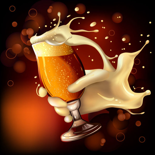 Cartoon Beer illustrator 1 - vector material
