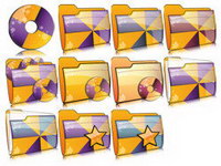 Apple style folder icon png