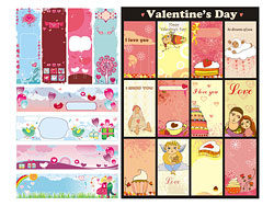 Cute Valentines Day Background Vector