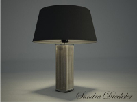 Table lamp 3D models of dark metal texture