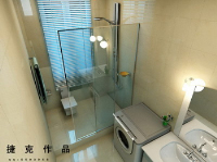 3D model of modern exquisite bathroom