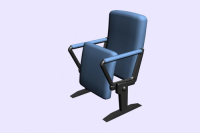 Conference room folding chair 3D model