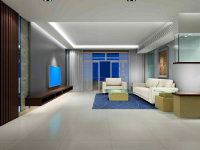 The open spacious Simple living room model