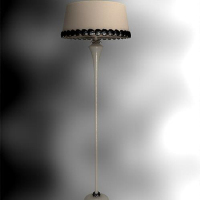 Chinese retro the single lever lampshade floor lamp