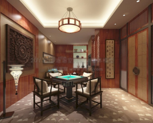 Chess room interior 3d models