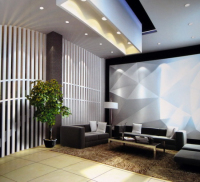 Business meeting room 3D model