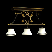 European modern chandelier 3D model