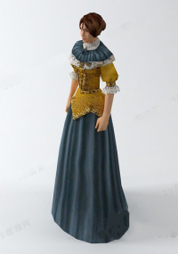 Western female character models