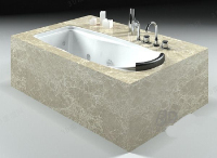 Luxurious bathtub model