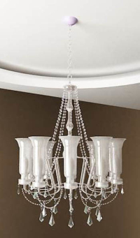 White crystal chandelier Model