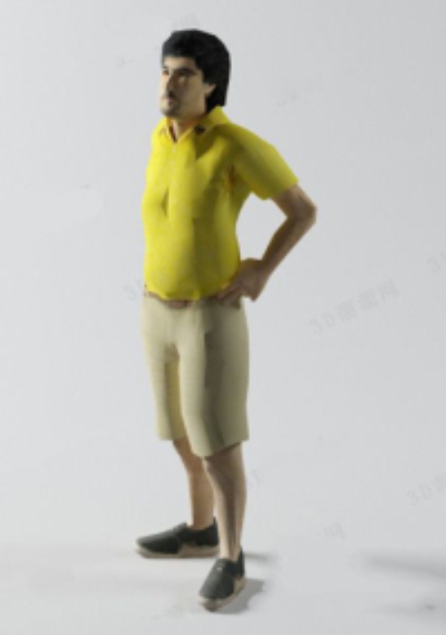 Men with beer belly model