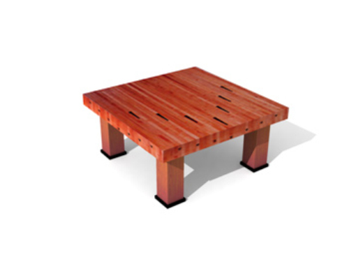 Classical square coffee table