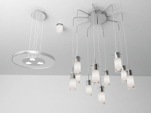 European-style white chandelier